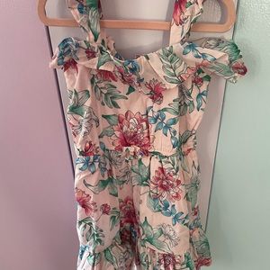 Adorable pink floral Janie and Jack dress, size 5, like new condition
